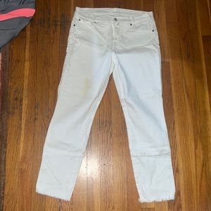 7 for all mankind white jeans